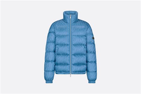 dior blue down jacket|Dior oblique light blue jacket.